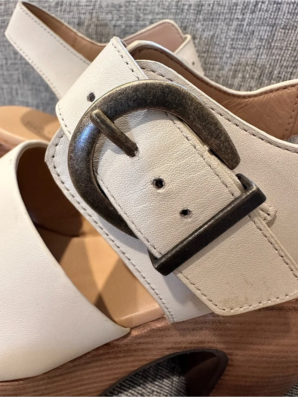 Anthropologie Seychelles Mosh Pit  Platform sandals Leather Stacked Heel 10
